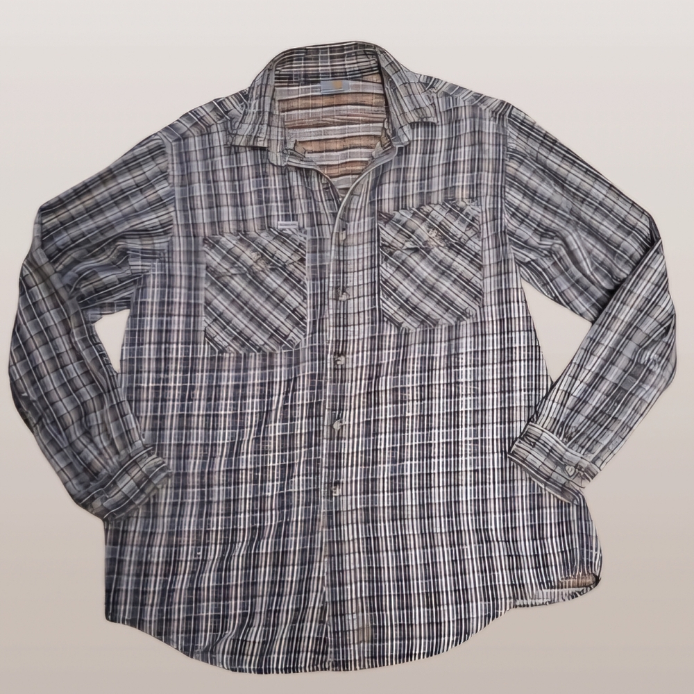 Carhartt Mens Extra Large Vintage Button Down Flannel Lined 90s Cabincore Fall